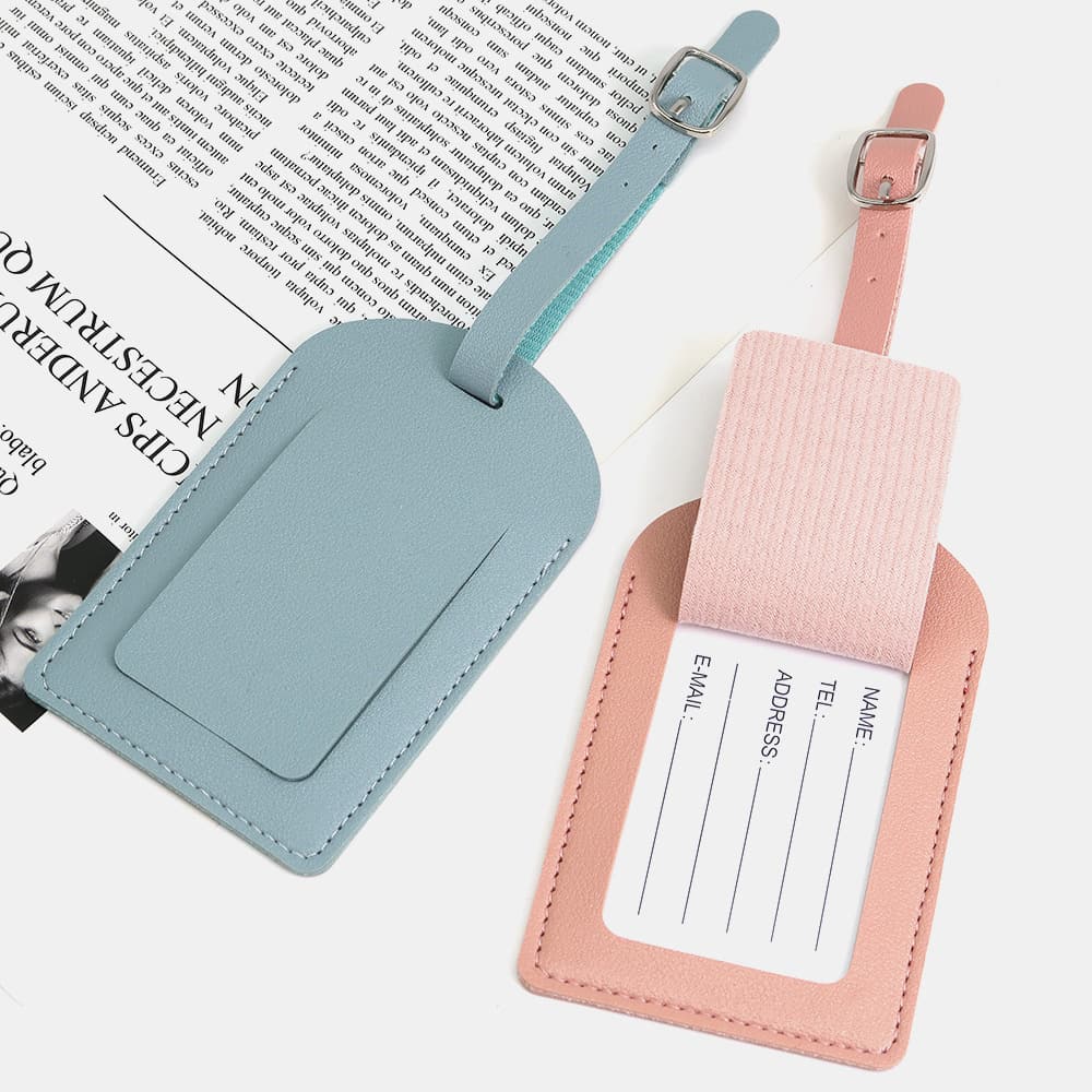 PU Leather Luggage Tag for Suitcase Label for Handbag Travel Bag PU Leather Luggage Tag for Suitcase Label for Handbag Travel Bag