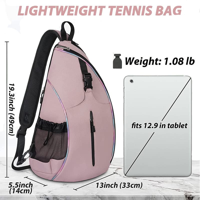 Crossbody Sports Bag Tennis Badminton Pickleball Rackets Sling Backpack Crossbody Sports Bag Tennis Badminton Pickleball Rackets Sling Backpack