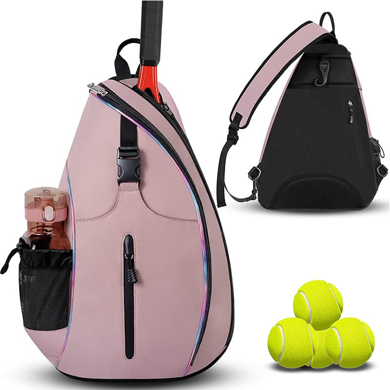 Crossbody Sports Bag Tennis Badminton Pickleball Rackets Sling Backpack 