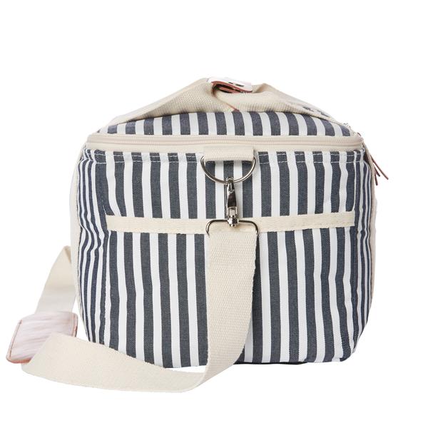Premium Quality Vintage Stripe Design Cotton Lunch Bag Insulated Travel Cooler Bag Premium Quality Vintage Stripe Design Cotton Lunch Bag Insulated Travel Cooler Bag