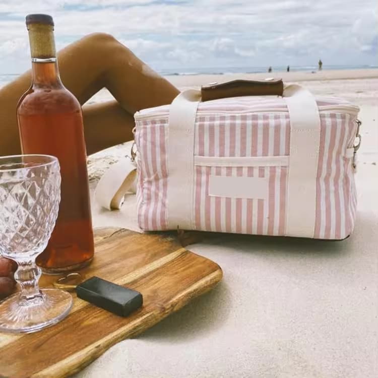 Cotton Insulated Travel Beach Picnic Cooler Bag