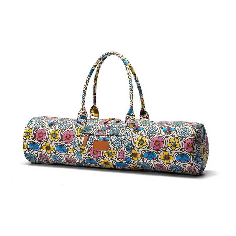 Canvas Gym Yoga Mat Duffle Bag with Custom Logo