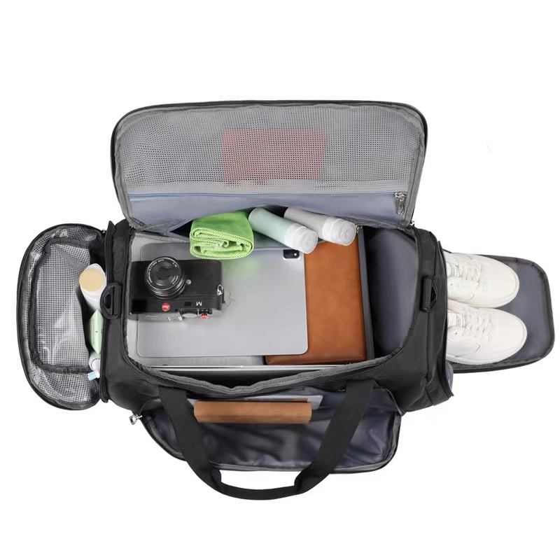 New Two Way Duffle Bag Travel Backpack with Shoe Compartment
