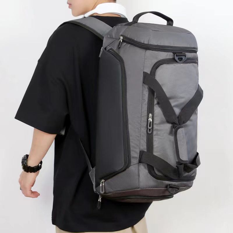 New Two Way Duffle Bag Travel Backpack with Shoe Compartment