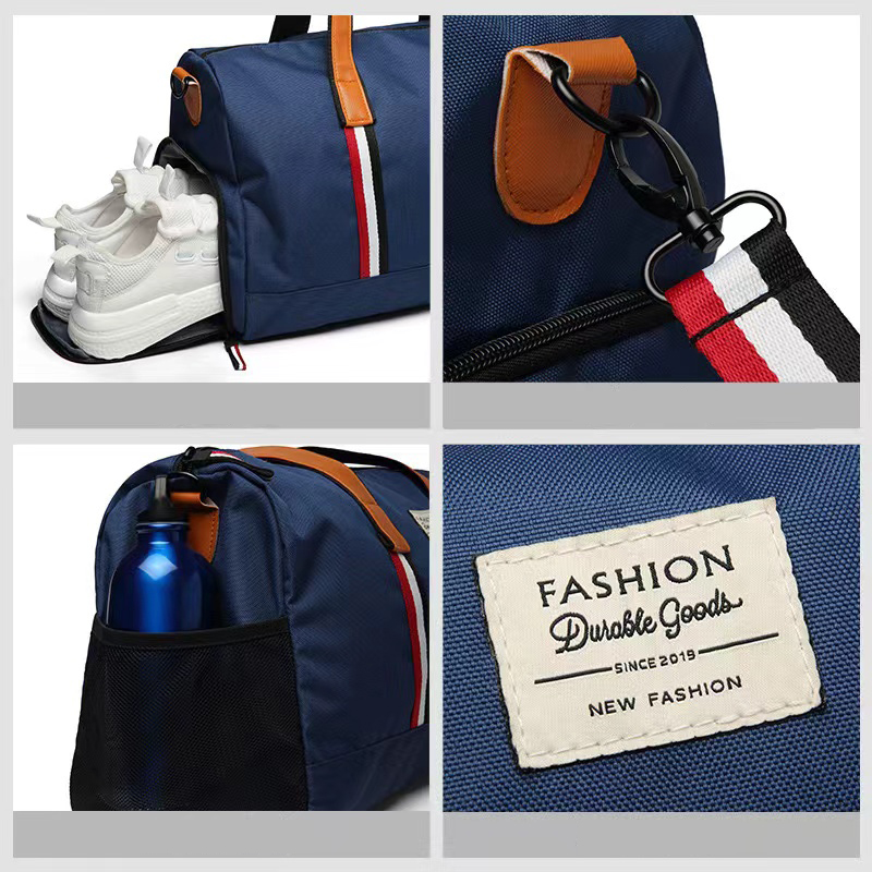 Nylon Gym Bag with Nylon Webbing Strap Custom Logo Nylon Fashion Sports Bag