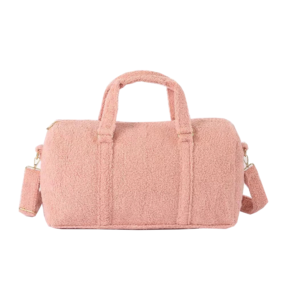 Cute Teddy Sharpe Shoulder Bag Duffle Bag Weekender Bag for Travel 