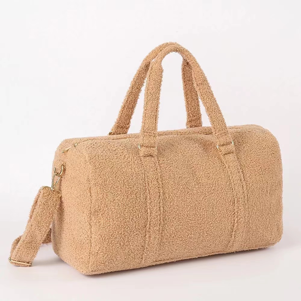 Cute Teddy Sharpe Shoulder Bag Duffle Bag Weekender Bag for Travel 