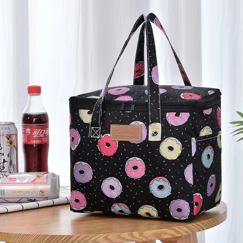 Floral Printed Picnic Bag Insulated Lunch Bag Cooler Bag Floral Printed Picnic Bag Insulated Lunch Bag Cooler Bag