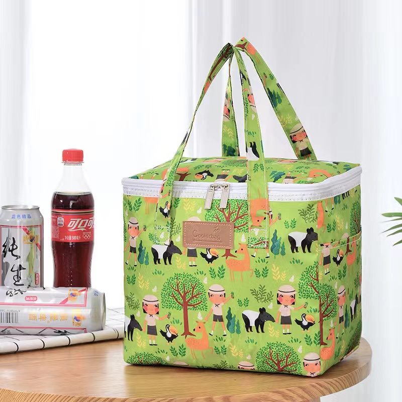 Floral Printed Picnic Bag Insulated Lunch Bag Cooler Bag Floral Printed Picnic Bag Insulated Lunch Bag Cooler Bag