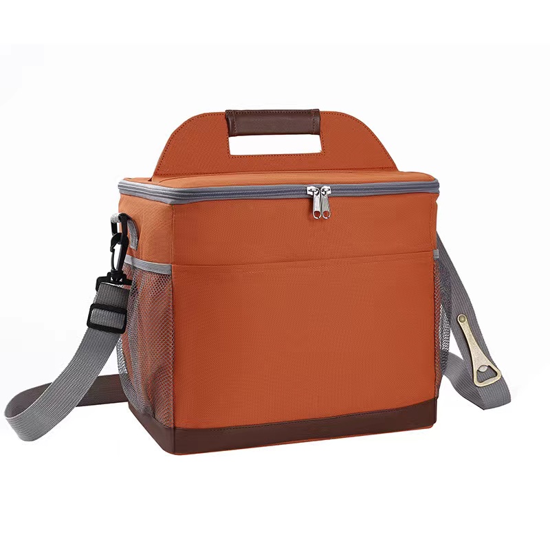 Insulated Lunch Box Portable PEVA Leakproof Lining Thermal Cooler Bag 