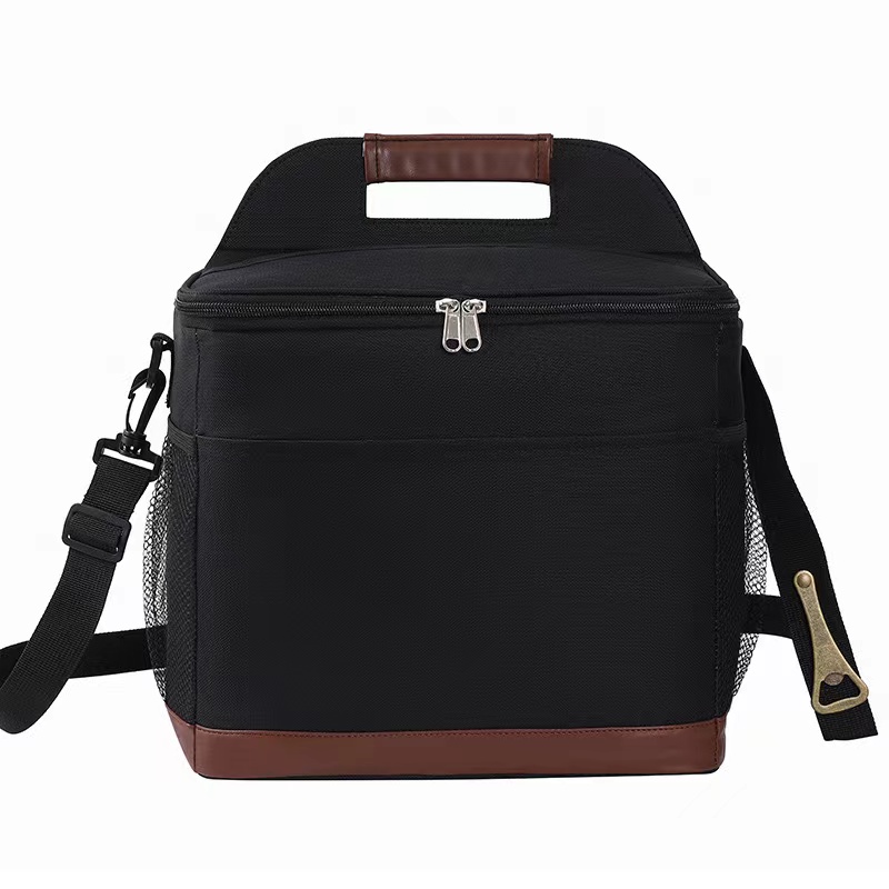 Insulated Lunch Box Portable PEVA Leakproof Lining Thermal Cooler Bag 