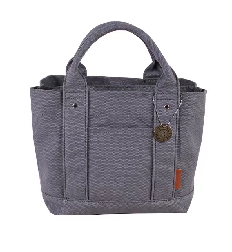 Heavy Duty Thick 16oz Canvas Handbag Elegant Tote Bag 