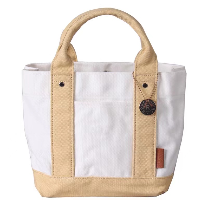 Heavy Duty Thick 16oz Canvas Handbag Elegant Tote Bag 