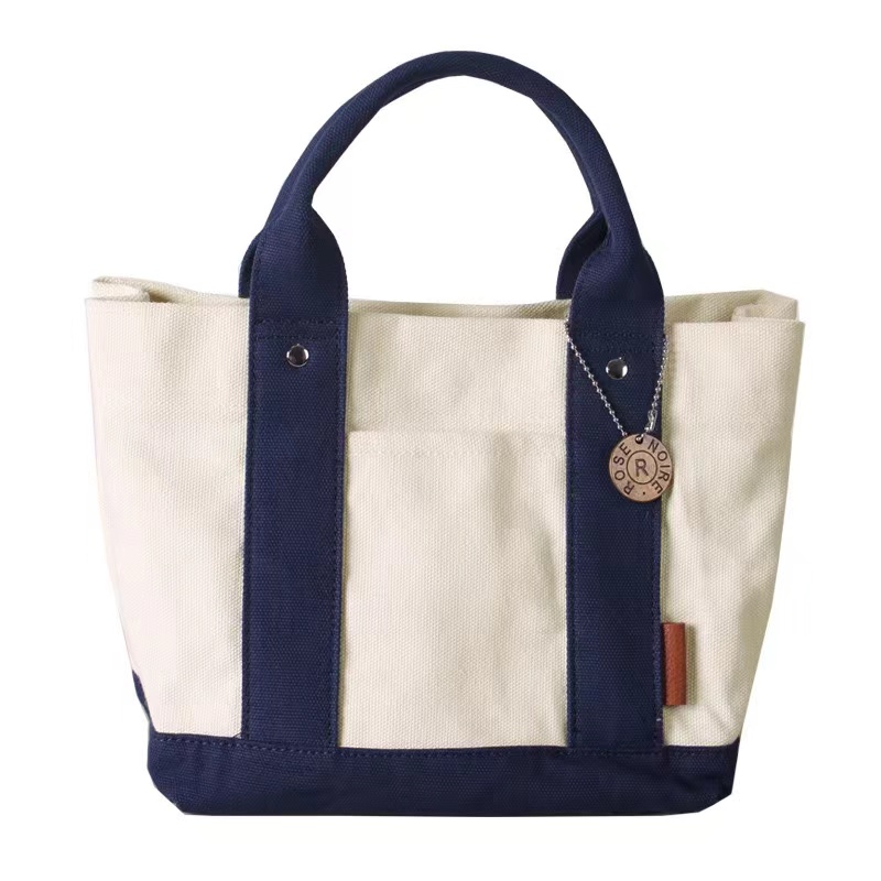 Heavy Duty Thick 16oz Canvas Handbag Elegant Tote Bag 