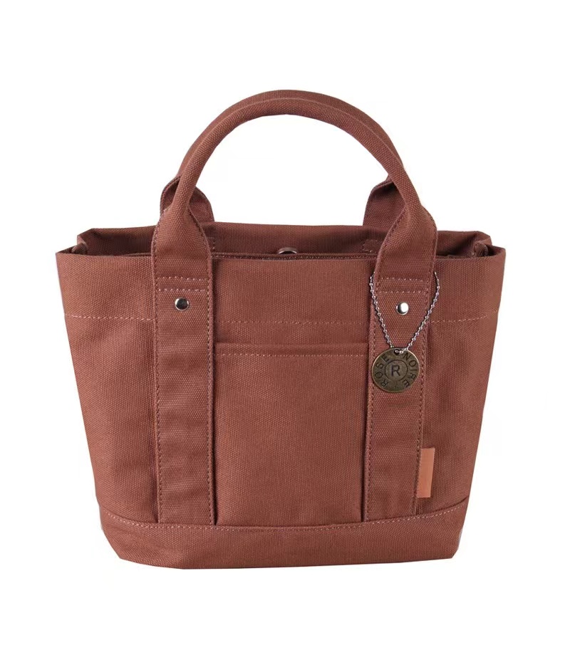 Heavy Duty Thick 16oz Canvas Handbag Elegant Tote Bag 