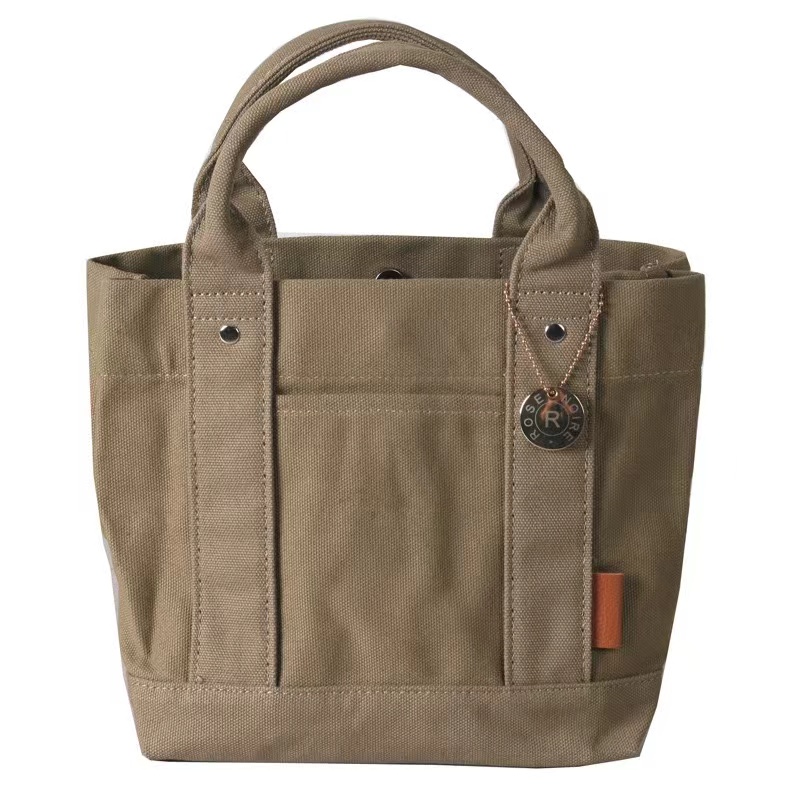 Heavy Duty Thick 16oz Canvas Handbag Elegant Tote Bag 