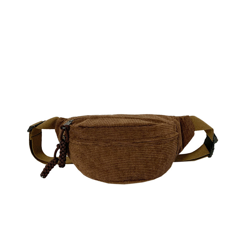 Corduroy Chest Bag Fanny Pack Casual Crossbody Shoulder Waist Belt for Outdoor Use Corduroy Chest Bag Fanny Pack Casual Crossbody Shoulder Waist Belt for Outdoor Use