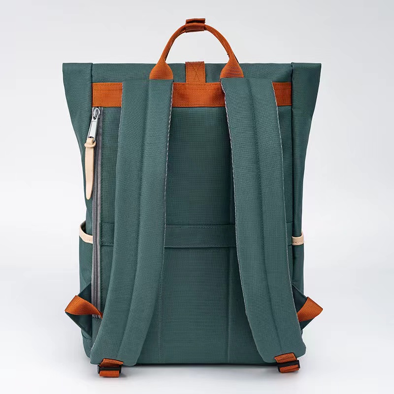 Anti Theft Expandable Roll Top Backpack with Laptop Pocket 