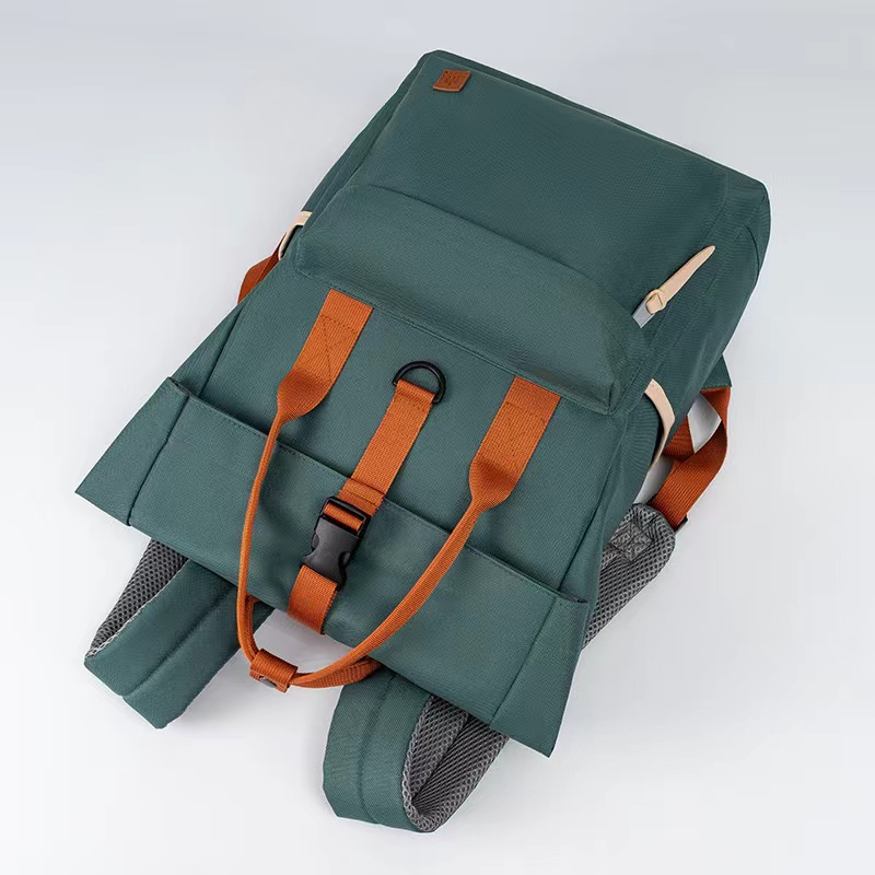 Anti Theft Expandable Roll Top Backpack with Laptop Pocket 