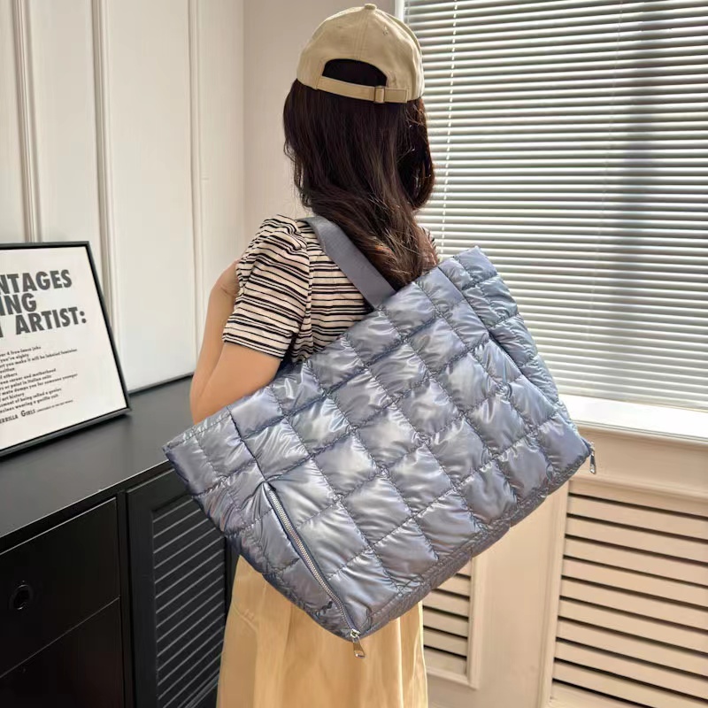 Cotton Down Quilted Handbag Puffer Crossbody Bag Cotton Down Quilted Handbag Puffer Crossbody Bag