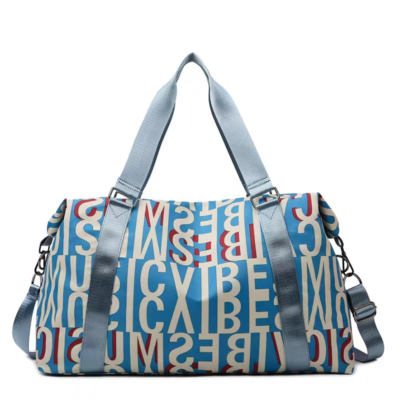 Sports Fitness Duffel Weekend Gym Travel Duffel Bag with Full Print 