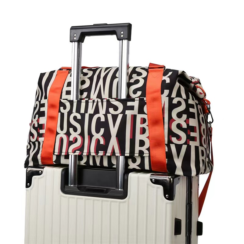 Sports Fitness Duffel Weekend Gym Travel Duffel Bag with Full Print 