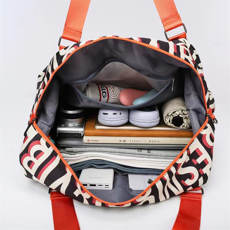 Sports Fitness Duffel Weekend Gym Travel Duffel Bag with Full Print 