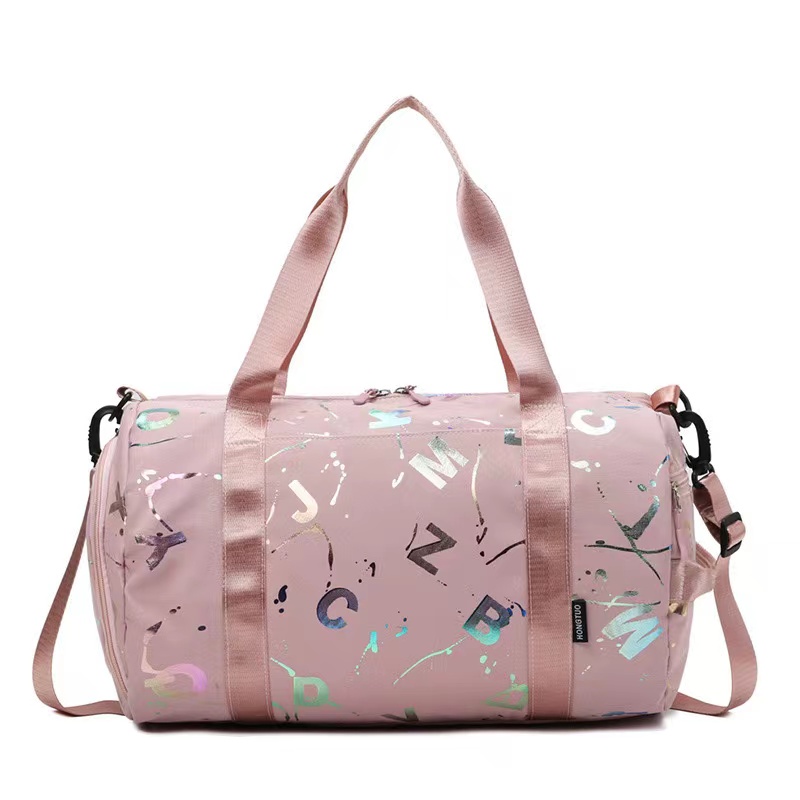 Fitness Bag Travel Luggage Bag with Shoe Compartment and Wet Pocket