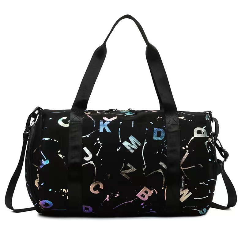 Fitness Bag Travel Luggage Bag with Shoe Compartment and Wet Pocket