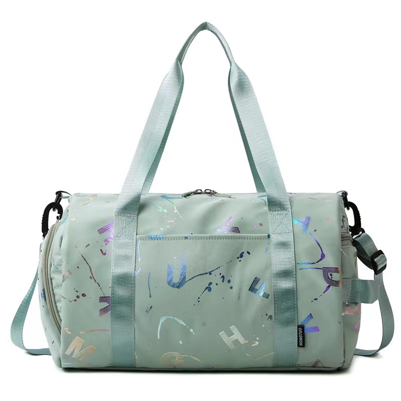 Fitness Bag Travel Luggage Bag with Shoe Compartment and Wet Pocket