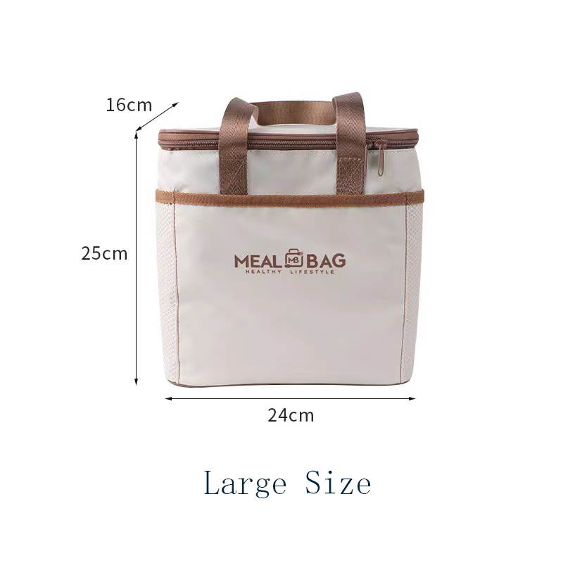 Outdoor Aluminum Foli Camping Lunch Cooler Thermal Bag Insulated Picnic Lunch Bag 