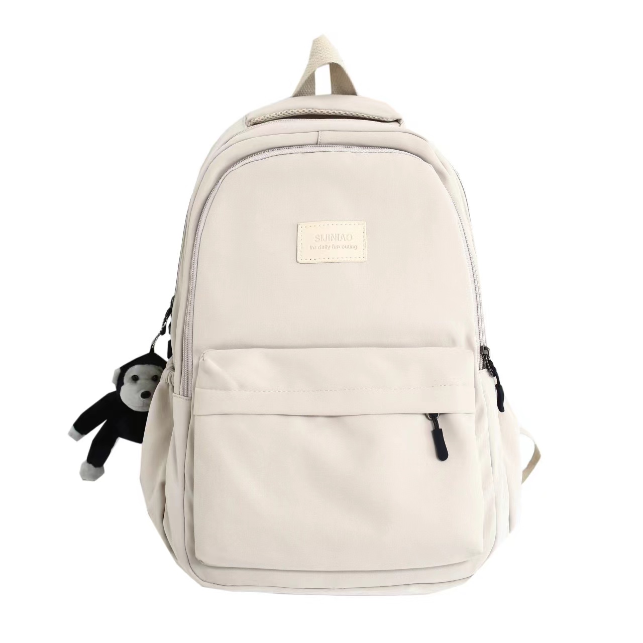 Plain Color Campus Daily Student School Backpack Simple Backpack for Teenagers Plain Color Campus Daily Student School Backpack Simple Backpack for Teenagers