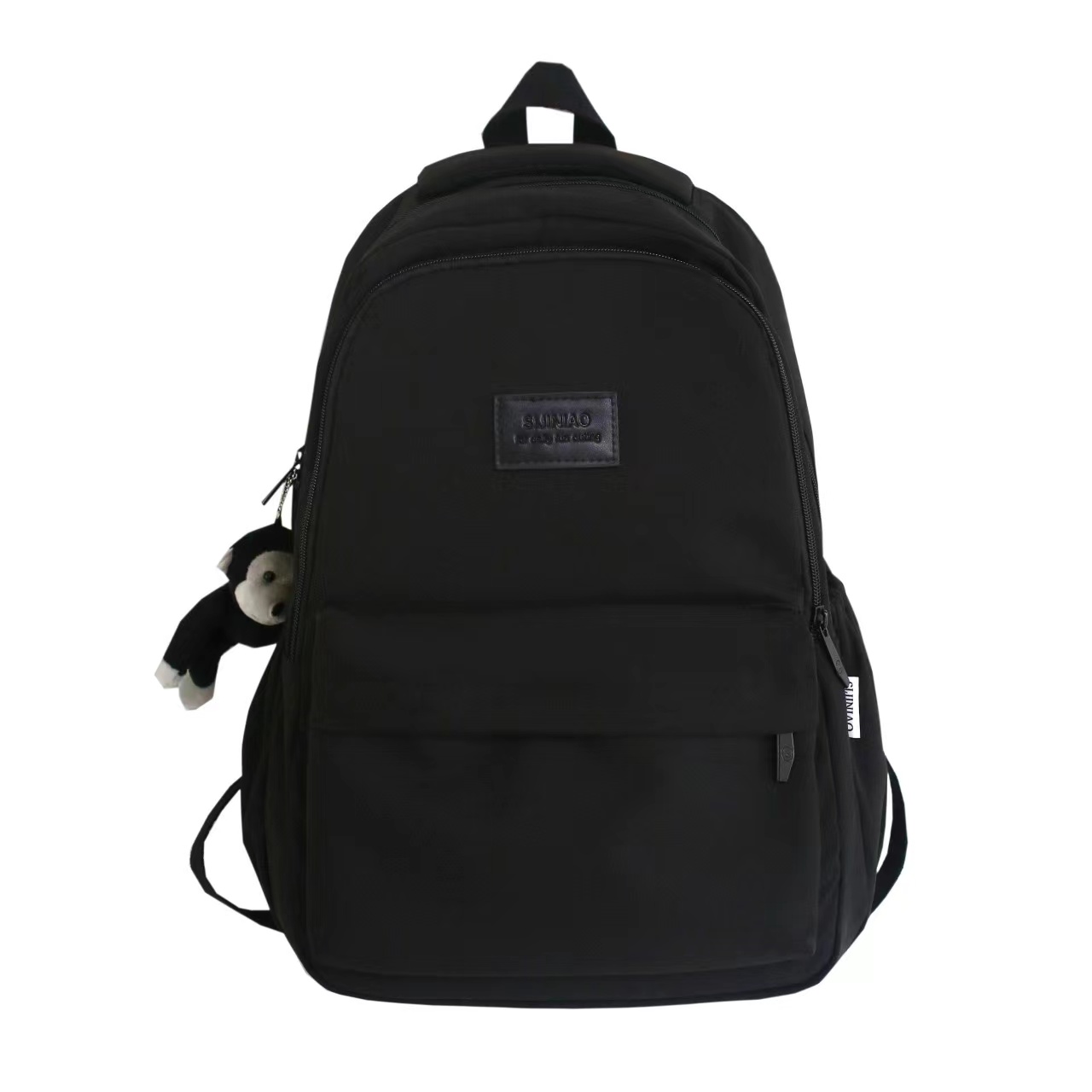 Plain Color Campus Daily Student School Backpack Simple Backpack for Teenagers