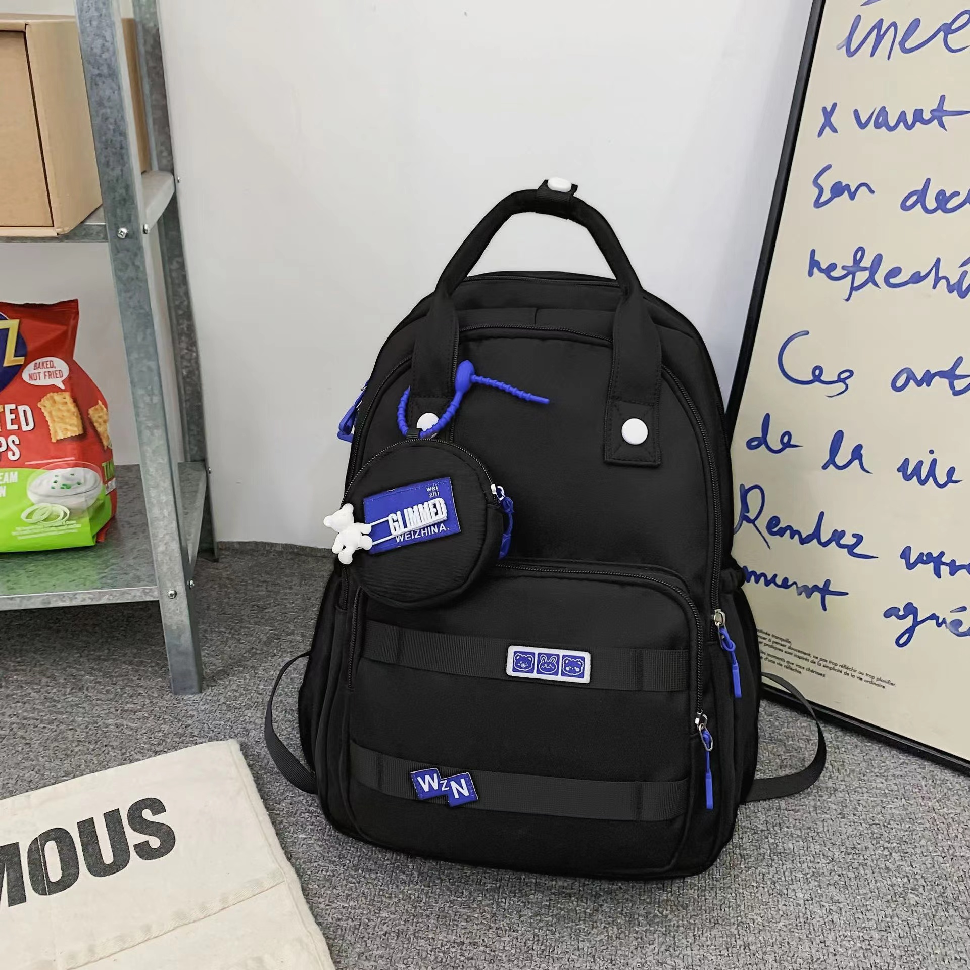 Nylon Backpack with Multi-Pockets Nylon Backpack with Multi-Pockets
