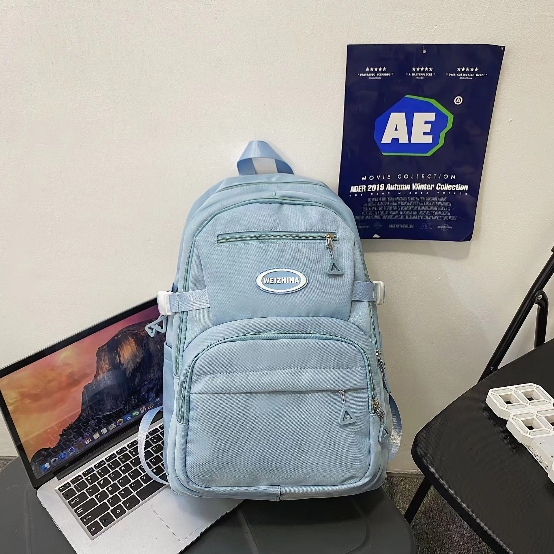 Nylon Solid Color School Backpack Nylon Solid Color School Backpack