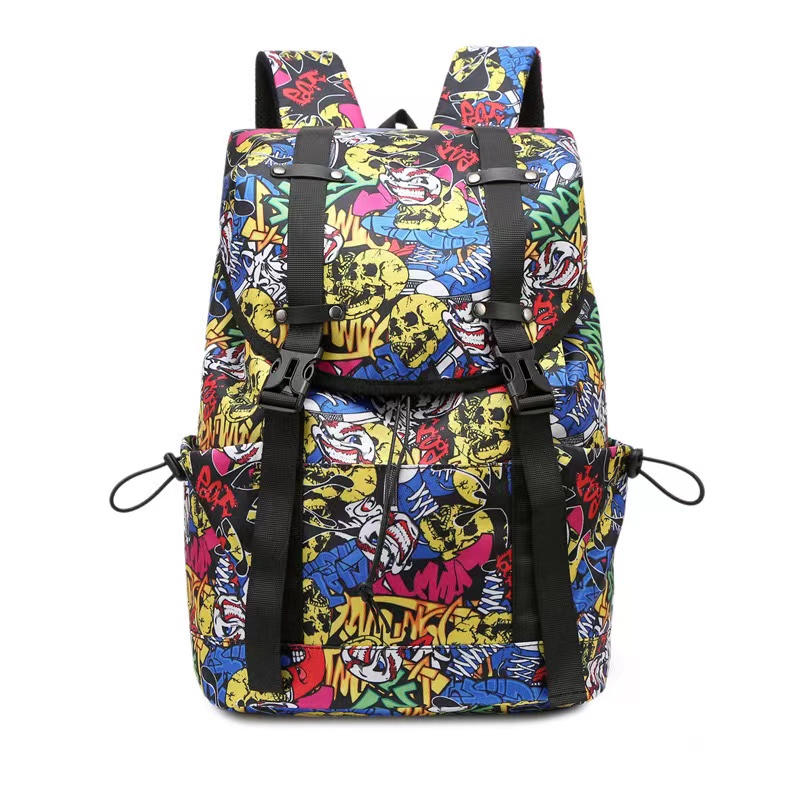 Large Capacity Rucksack with Full Print