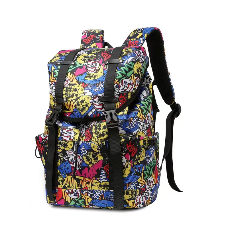 Large Capacity Rucksack with Full Print