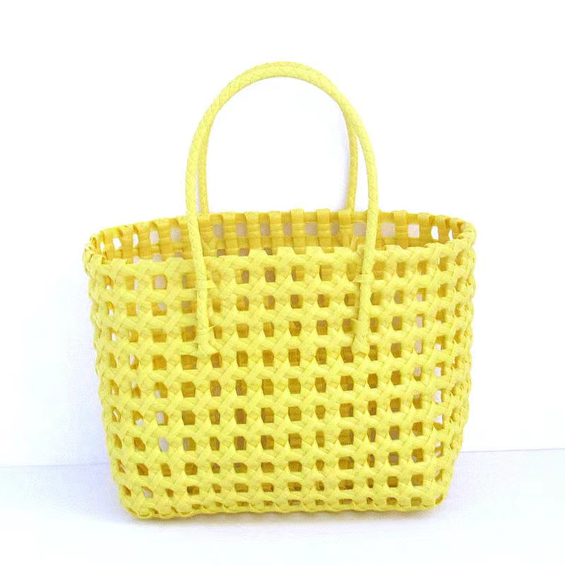 Summer Beach Straw Bucket Bag PE Woven Beach Tote Summer Beach Straw Bucket Bag PE Woven Beach Tote