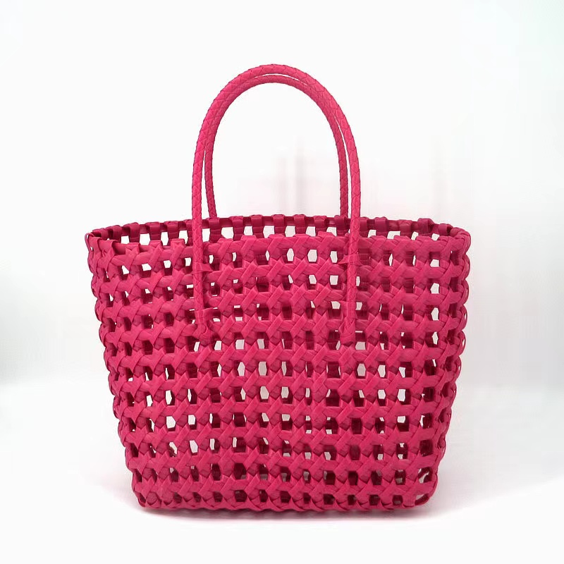 Summer Beach Straw Bucket Bag PE Woven Beach Tote Summer Beach Straw Bucket Bag PE Woven Beach Tote