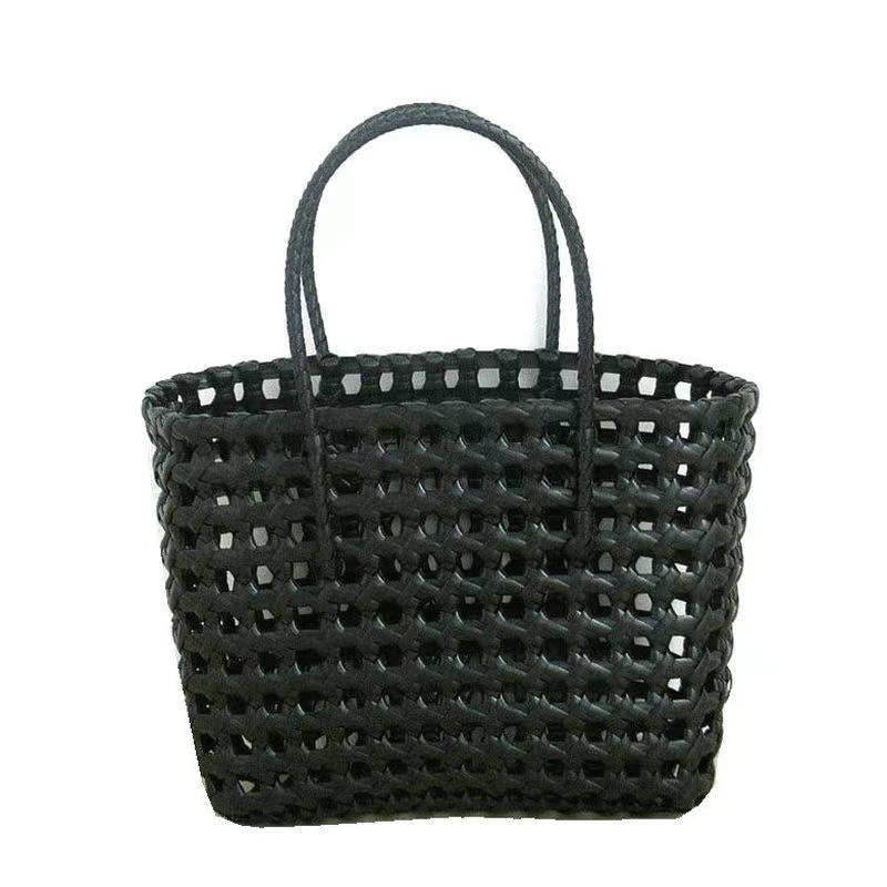 Summer Beach Straw Bucket Bag PE Woven Beach Tote Summer Beach Straw Bucket Bag PE Woven Beach Tote
