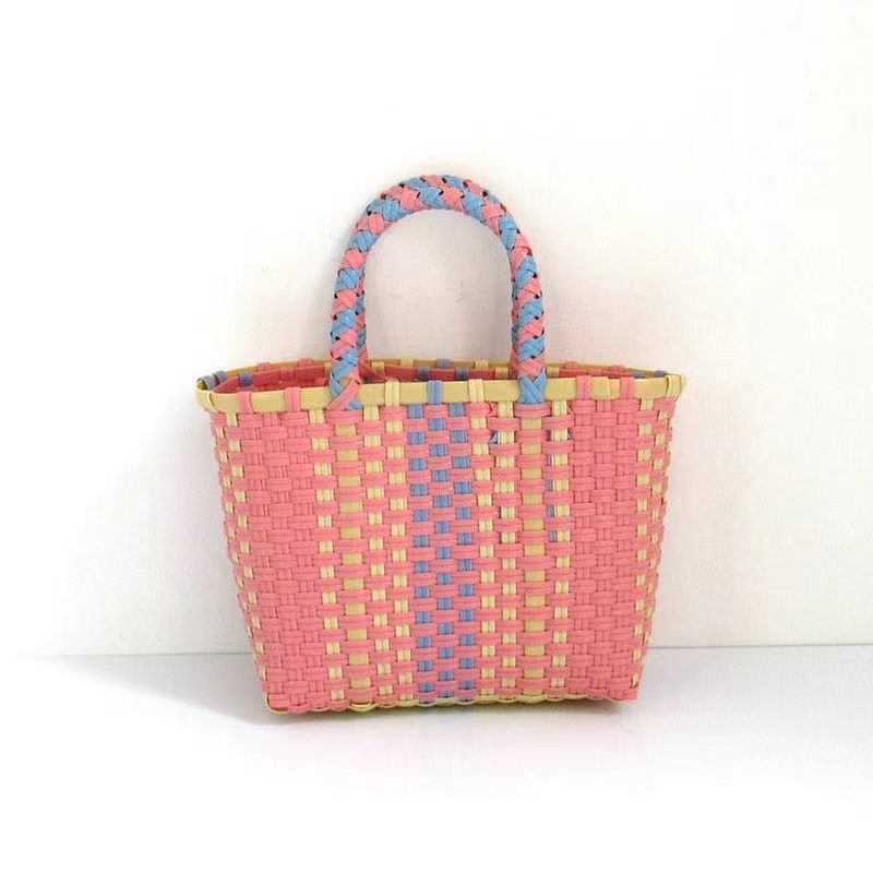 Straw Woven Beach Basket Handbag Straw Woven Beach Basket Handbag