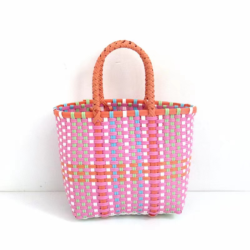 Straw Woven Beach Basket Handbag Straw Woven Beach Basket Handbag