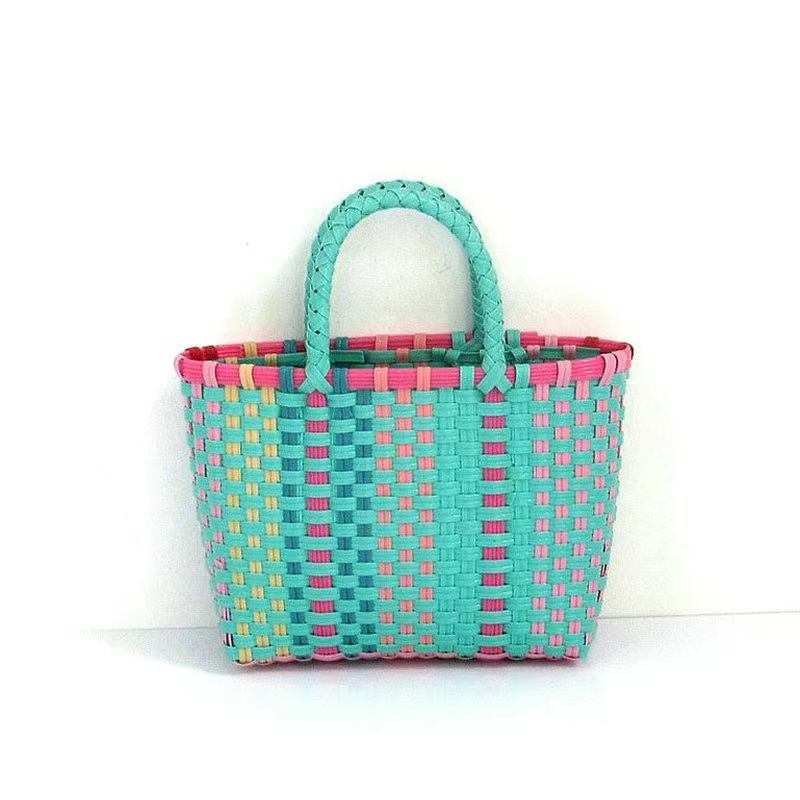 Straw Woven Beach Basket Handbag Straw Woven Beach Basket Handbag