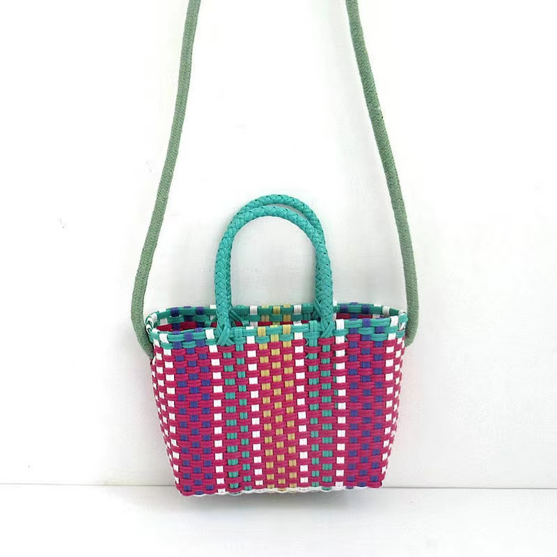 Straw Woven Beach Basket Handbag Straw Woven Beach Basket Handbag