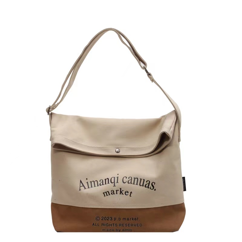 Crossbody Tote Bag Canvas Handbag 