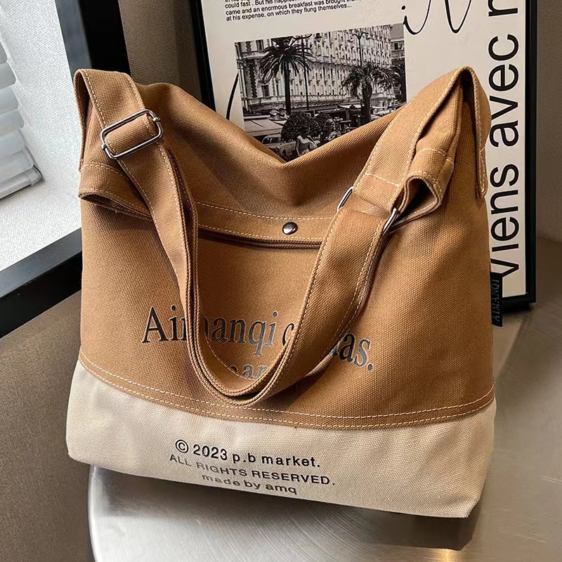 Crossbody Tote Bag Canvas Handbag 