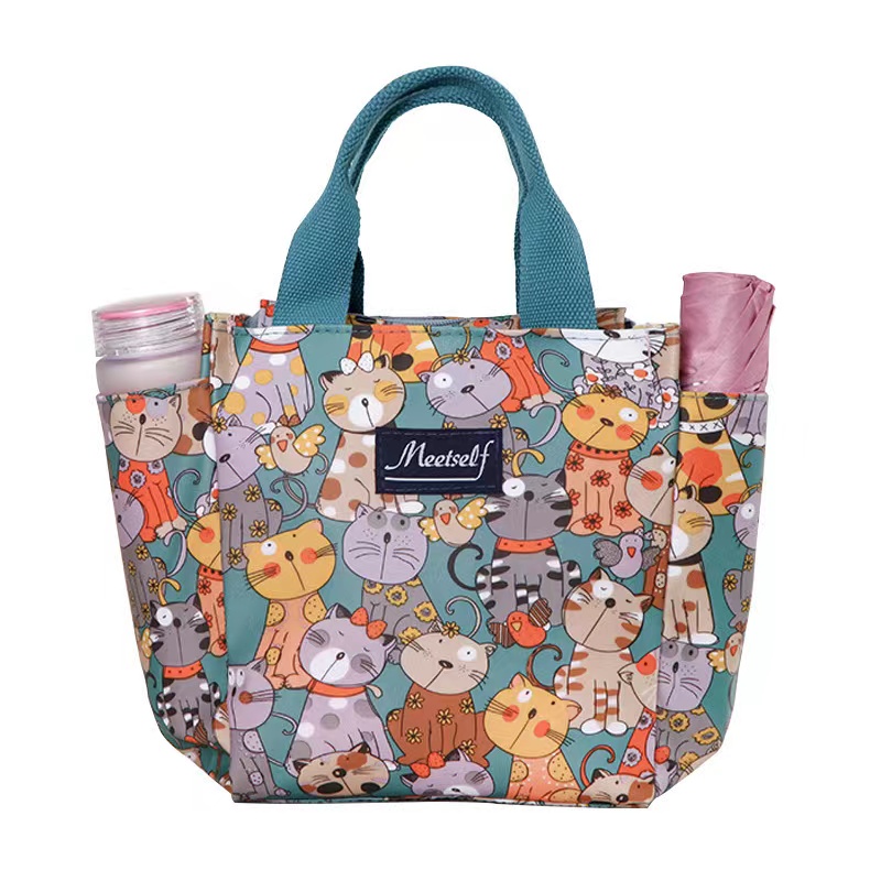 Polyester Cooler Bag with Two Side Slip Pockets