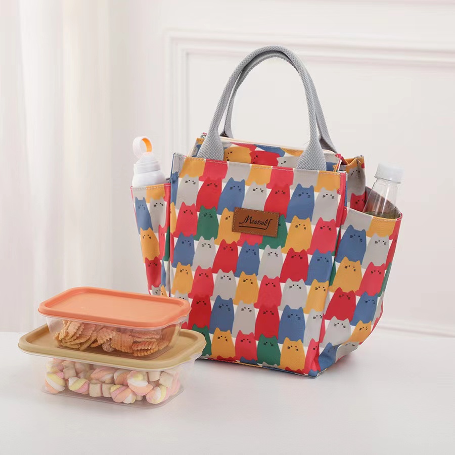 Polyester Cooler Bag with Two Side Slip Pockets Polyester Cooler Bag with Two Side Slip Pockets