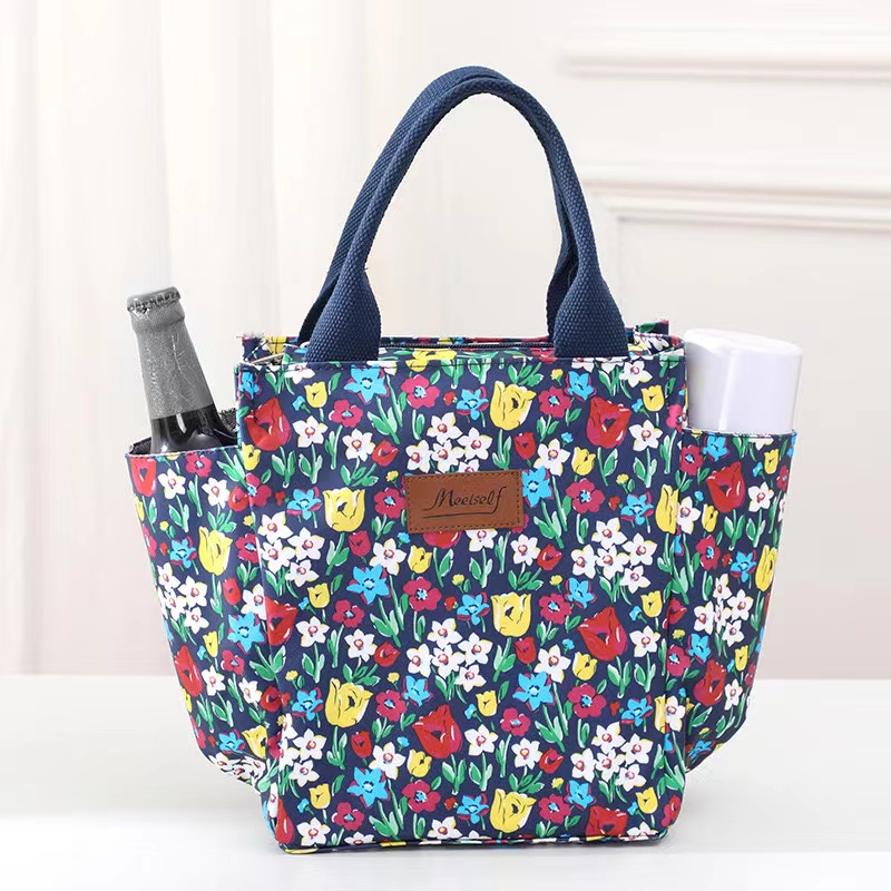 Polyester Cooler Bag with Two Side Slip Pockets