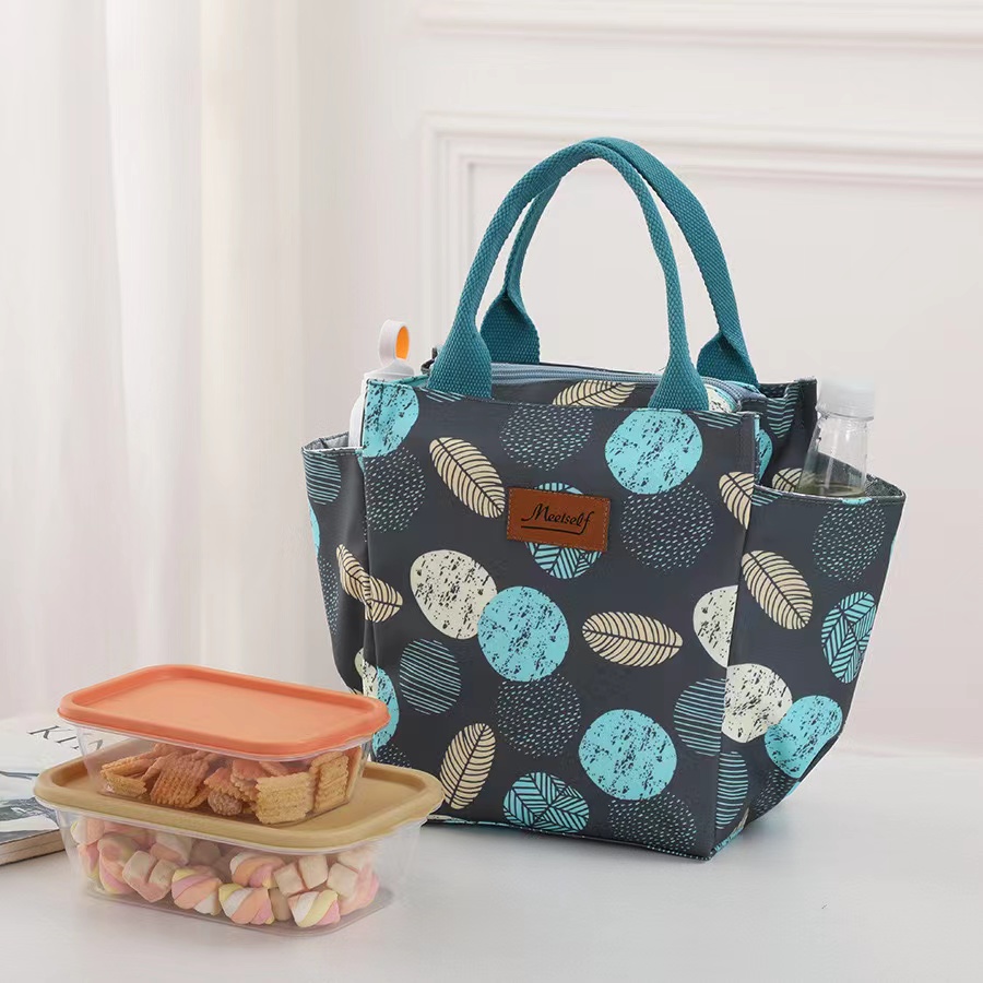 Polyester Cooler Bag with Two Side Slip Pockets